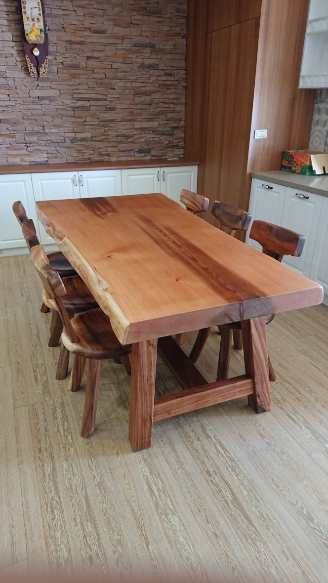 餐桌 美國檜木桌板