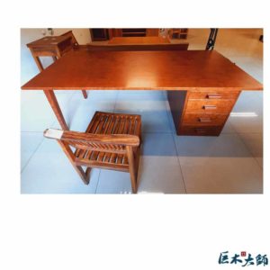 稀有原木 典雅設計顯貴氣 非洲花梨原木辦公桌