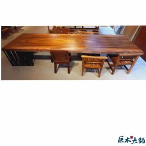 紫檀擁有堅硬木質特色 面板色澤沉穩優雅 狹長桌型 適合辦公餐桌