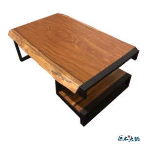 工業風 原木 桌子