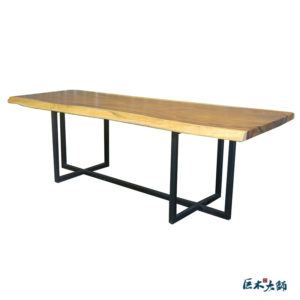 工業風 鐵腳 原木桌板