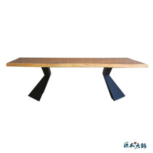 工業風 鐵腳 原木桌板